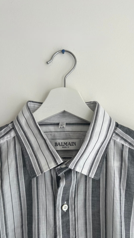 Balmain Button Up Striped Shirt